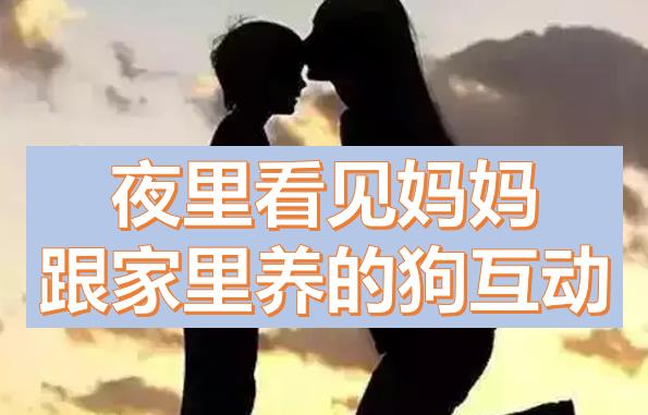 夜里看見媽媽跟家里養(yǎng)的狗互動震驚了，媽媽酒后誤為我是爸爸怎么辦